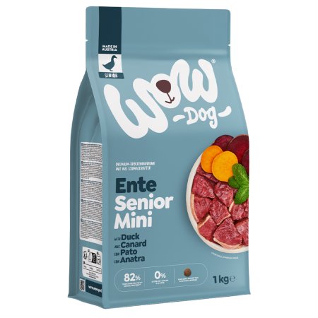 WOW Dog granule Kačica Senior 1kg Mini