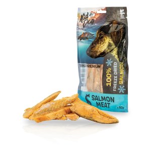 KIDDOG SUPER PREMIUM 100% losos - kusy čistého mäsa z lososa sušené mrazom 50 g