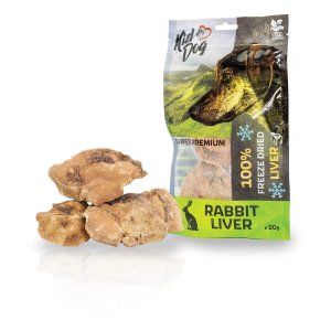 KIDDOG SUPER PREMIUM 100% králičia pečeň v celku sušená mrazom 50 g