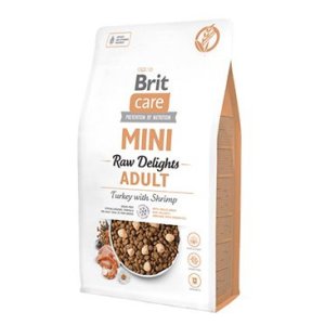 Brit Care Dog Mini FD Raw Delights Turkey & Shrimp 2kg (EXPIRÁCIA 03/2026)