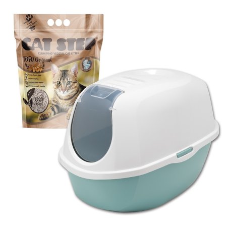 SET WC SMART CAT, sv.modrá + zadarmo Cat Step Tofu Original 6 l