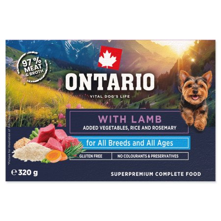 Vanička Ontario s jahňacím 320g