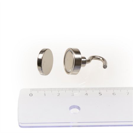 Magnetický háčik 20mm + protimagnet