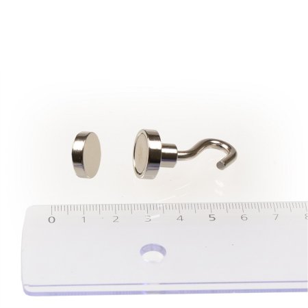 Magnetický háčik 16mm + protimagnet