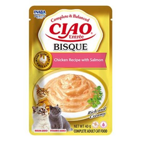 Churu Cat Entrée Bisque Chicken Recipe with Salmon 40g