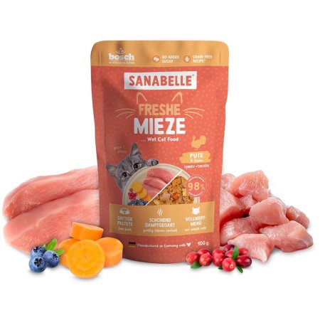 Bosch Cat Freshe Mieze Nassfutter Wet Food Turkey & Chicken 100 g