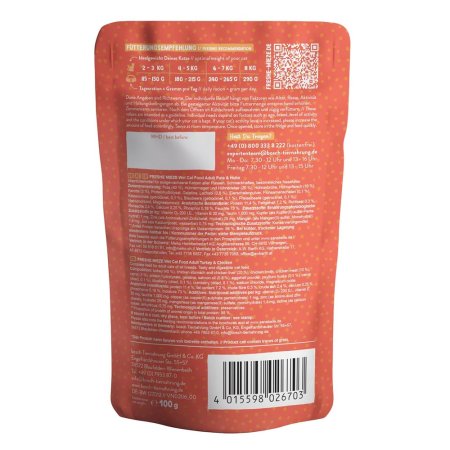 Bosch Cat Freshe Mieze Nassfutter Wet Food Turkey & Chicken 100 g
