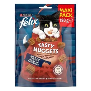 FELIX Tasty Nuggets pamlsky pro kočky hovězí, jehněčí 180 g