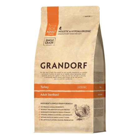Grandorf granule pro kočky Adult Sterilised - Krocan 2kg