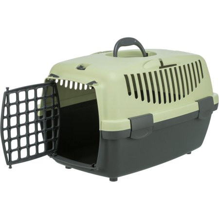 Transportní box CAPRI I, XS: 32x31x48cm (max. 6kg), tmavě šedá/pastelově zelená 