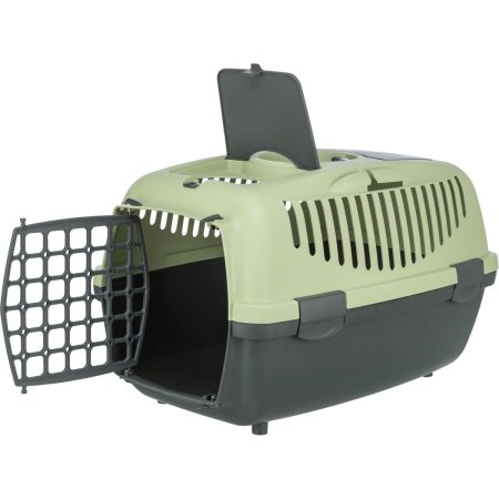 Transportní box CAPRI II, XS-S: 37x34x55cm (max. 8kg), tmavě šedá/pastelově zelená