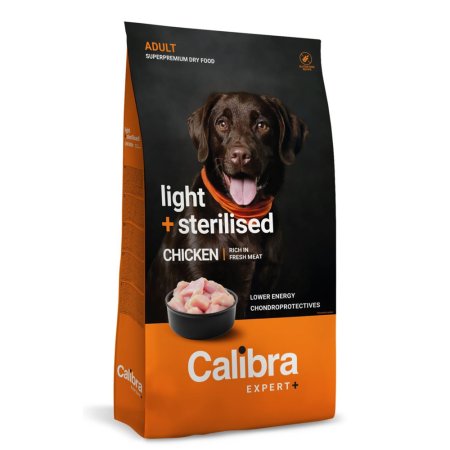Calibra Dog EXPERT+ Adult Light & Steril. Chicken 12kg