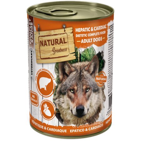 Natural Greatness HEPATIC-CARDIAC, veterinární dieta, konzerva pro psy 400g