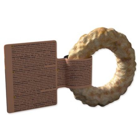Pochoutka Ontario Protein příchuť slanina žvýkací bagel 1ks 8,9cm