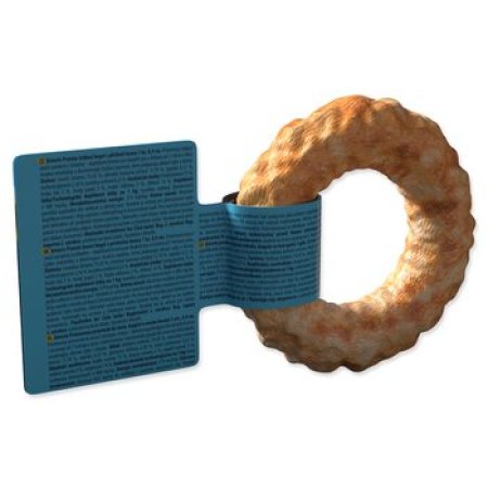 Pochoutka Ontario Protein příchuť losos, žvýkací bagel 1ks 8,9cm