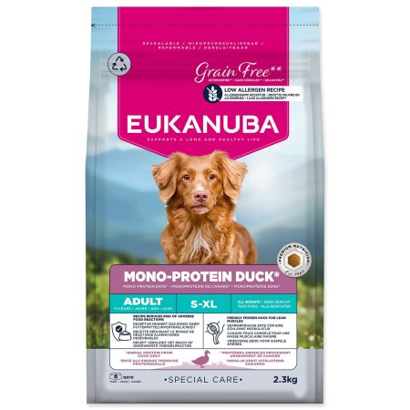 Krmivo EUKANUBA Special Care Adult Mono Protein Duck 2,3kg