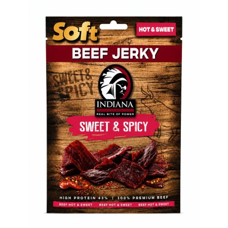 INDIANA Soft Jerky Beef Hot & Sweet 20g