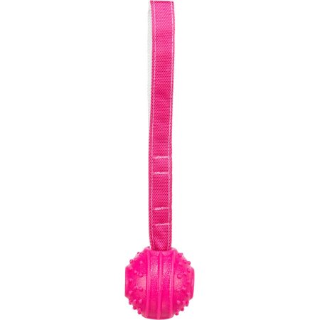 Soft & Strong, míček s poutkem, TPR, 27 cm, růžová