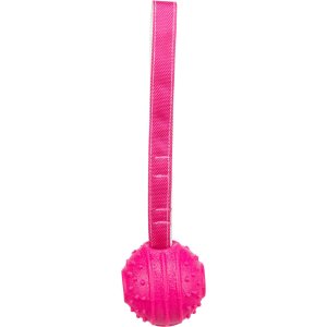 Soft & Strong, míček s poutkem, TPR, 29 cm, růžová
