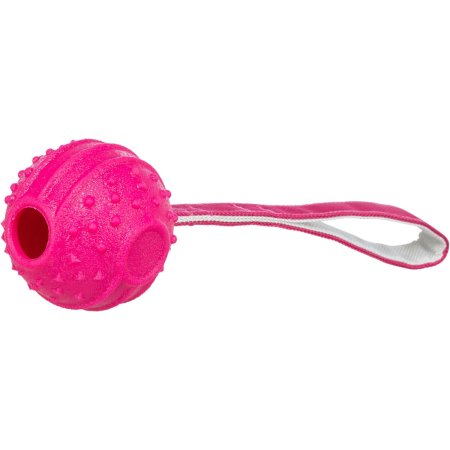 Soft & Strong, míček s poutkem, TPR, 29 cm, růžová