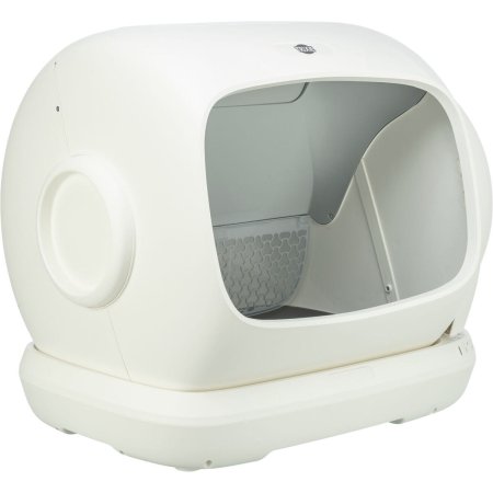Automatická samočisticí toaleta pro kočky, XL: 63 × 51 cm, bílá