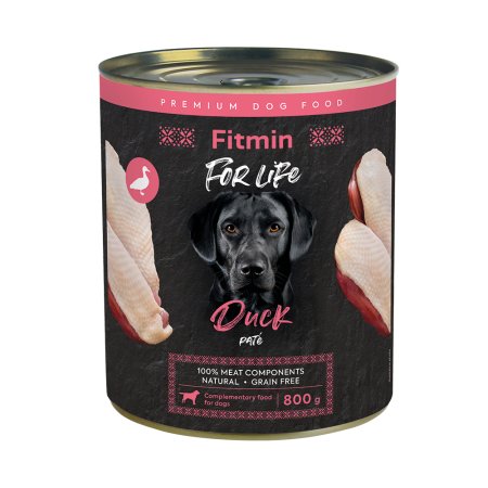 Fitmin dog For Life tin duck 800g