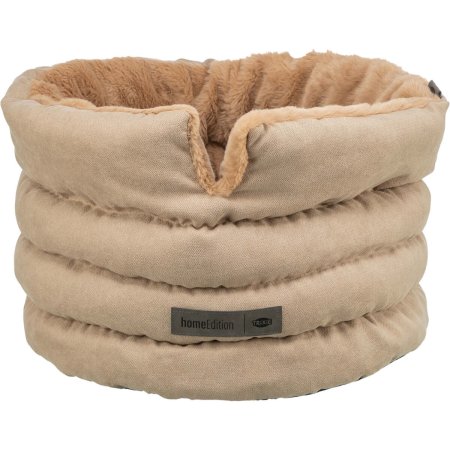 HOME Edition pelech LIANO Soft, kulatý s vysokým okrajem, ø 45 cm, písková/hnědá