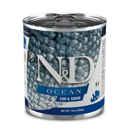 N&D DOG OCEAN Adult Sea Bass & Squid 285g (EXPIRACE 07/2026)