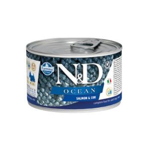 N&D DOG OCEAN Adult Salmon & Codfish Mini 140g (EXPIRACE 06/2026)