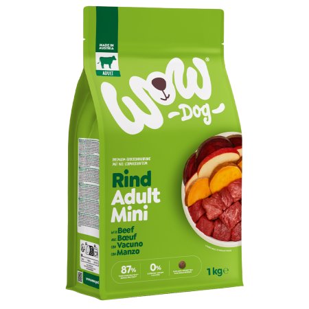 WOW Dog granule Hovězí Adult 1kg Mini