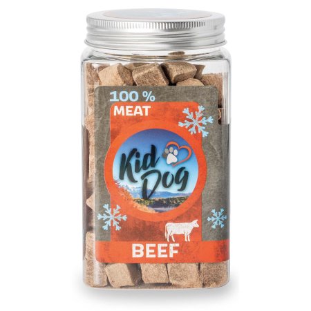 KIDDOG Super Premium 100% freeze dried BEEF CUBES - čistá hovädzia svalovina sušená mrazom 70 g