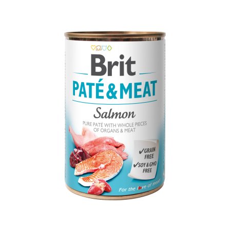 Brit Dog konz Paté & Meat Salmon 800g