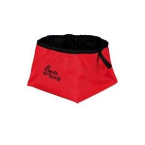Trixie Miska nylon cestovní na vodu 1,8l Červená TR (POŠKOZENÝ OBAL)