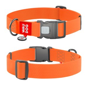 WAUDOG obojek voděodolný Collartex Plastic oranžový QR (46-70cm/4cm)