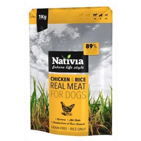 Nativia Real Meat chicken & rice 8 kg (EXPIRACE 09/2026)