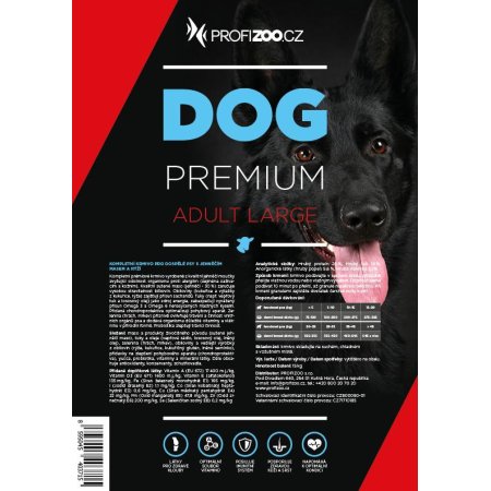 PROFIZOO Dog Premium Adult Large 15 kg (POŠKOZENÝ OBAL)