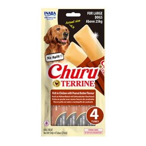 Churu Dog Terrine kuřecí s araš.másl. plemena L 4x54g