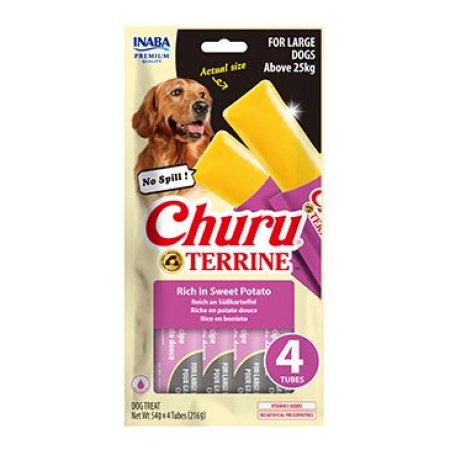 Churu Dog Terrine batáty plemena L 4x54g