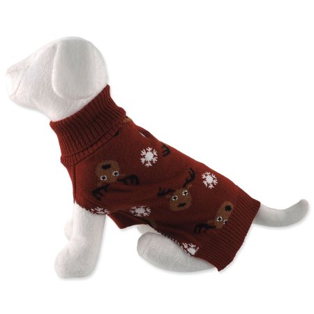 Svetr Dog Fantasy Winter Tale hnědý L