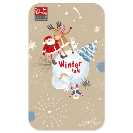 Svetr Dog Fantasy Winter Tale hnědý L