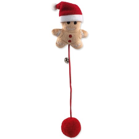 Hračka Magic Cat Winter Tale perníček s bambulkou a rolničkou 26cm