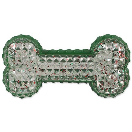 Hračka Dog Fantasy Winter Tale kost gumová pískací 15cm