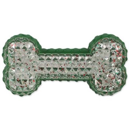 Hračka Dog Fantasy Winter Tale kost gumová pískací 15cm