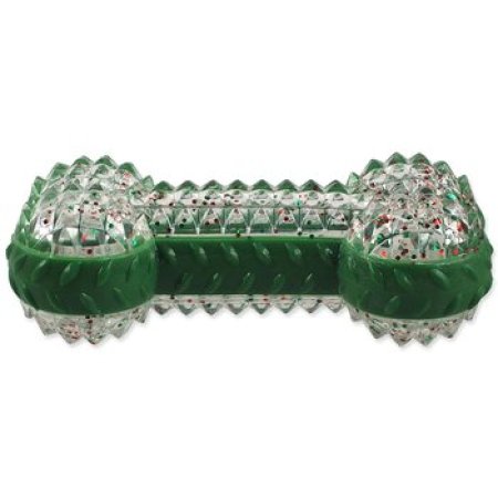 Hračka Dog Fantasy Winter Tale kost gumová pískací 15cm