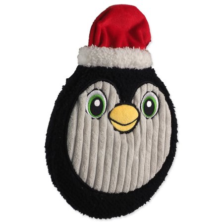 Hračka Dog Fantasy Winter Tale tučňák plyšový placatý a pískací 25cm