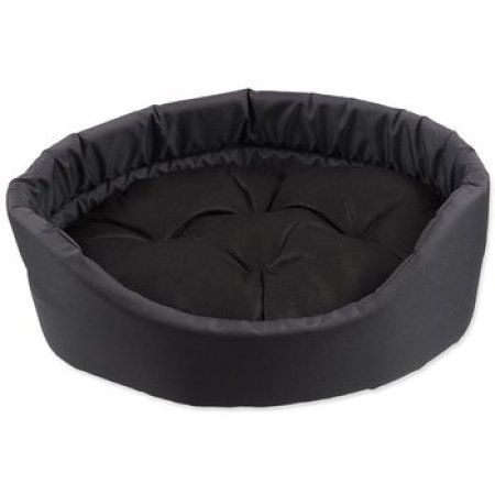Pelech Dog Fantasy oval s polštářem šedý 48x40x15cm