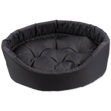 Pelech Dog Fantasy oval s polštářem šedý 48x40x15cm
