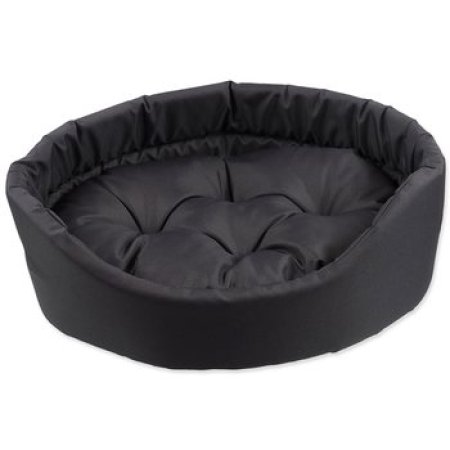 Pelech Dog Fantasy oval s polštářem šedý 48x40x15cm