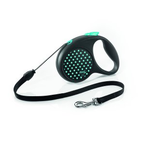Flexi Vodítko FUN Color Dots M lanko 5m černo-modré
