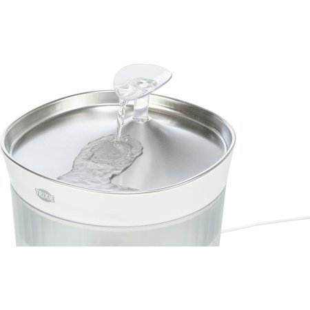 Pitná fontánka Aqua Clear, 2,5 l/18 × 16 × 18 cm, plast/nerezová ocel, bílá